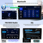 [4+128G] Android 15 Car Radio Stereo for Hyundai 2007-2010 with Wireless Carplay&Android Auto,9 Inch Car Radio with Mirror Link Bluetooth FM/RDS WiFi GPS EQ SWC+AHD Backup Camera