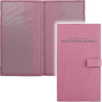 Registration and Insurance Card Holder - Car Organizer - Purple | Vehicle Glove Box Document Organizer, Auto Essential Paperwork Holder for Contact Information Cards, Interior Car Accessories