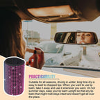 Upright Car Chapstick Holder, Bling Insulating Lip Balm Holder,Rhinestone Car Accessories for Women Interior,Suitable for Most Vehicles. (Rainbow)