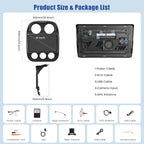 [8Core 6G+128G] Android 15 Car Radio for Jeep Compass Patriot 2010-2016 with Wireless Carplay Android Auto, 10 Inch HD Touchscreen Car Stereo with WiFi GPS Bluetooth5.0 FM/RDS 32EQ SWC