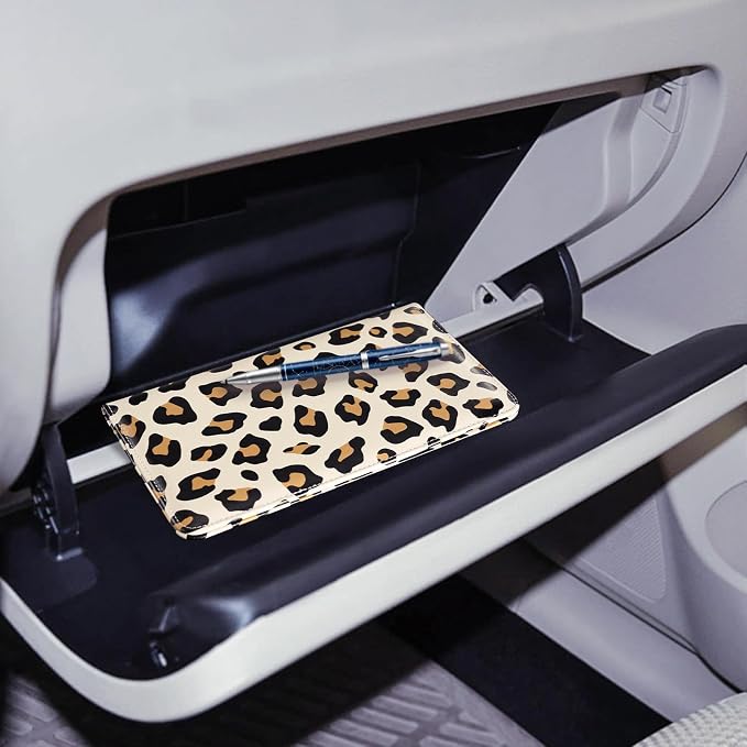 CoBak Car Registration and Insurance Holder - Vehicle Glove Box Car Organizer,Auto Truck Comparment Accessories Case with Magnetic Closure for Driver License,Cards
