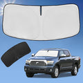 for Toyota Tundra 2007-2021 Sun Shade Windshield Sunshade Cover | 4-Layer Front Window Shade, Custom Fit Tundra Truck 240T Sun Visor Blocks UV Rays Car Accessories