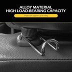 Headrest Hooks for Car, 10KG Ultra High Load Bearing Alloy Concealable Swivel Buckle Design Headrest Pole Hook, Seat Headrest Storage Accessory, SayGoodbye to The Messy Space！ (Black)