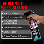 Adam's Polishes Wheel Cleaner Gallon - Tough Wheel Cleaning Spray for Car Wash Detailing | Rim Cleaner & Brake Dust Remover | Safe On Chrome Clear Coated & Plasti Dipped Wheels| Use w/Wheel Brush