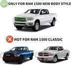 Window Visors Rain Guards for 2019-2025 Dodge Ram 1500 Quad Cab (New Body Style), Window Vent Wind Deflectors Visors Shades for 19-25 Ram 1500 (2 Full-Size Doors, 2 Half-Size Doors)