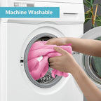 Pink Microfiber Cleaning Cloth, 50 Pack Cleaning Towels for Kitchen, Lint Free, Scratch-Free, Highly Absorbent, and Reusable Cleaning Rags for House, Window and Glass, Cars, 11.5 X11.5 inch
