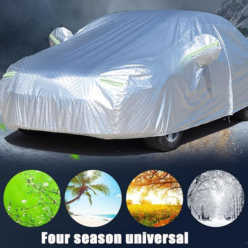16-Layer Waterproof All-Weather SUV Car Cover Heavy Duty Full Exterior Protection Universally Fit fit Ford Explorer Toyota Highlander Kia Telluride Palisade Pilot Dodge Durango GMC Acadia etc
