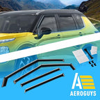 Extra Durable Window Deflectors in-Channel Window Visors Rain Guards Fit for Mitsubishi Outlander 2022-2026, Sun Visors, Wind VentVisors, Vent Shades, Exterior Car Accessories - 4 pcs. AG0848