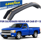 Goodyear Shatterproof in-Channel Window Deflectors for Trucks Chevrolet (Chevy) Silverado/GMC 1500 Sierra 2007-2013 Regular Cab, Rain Guards, Vent Visors Deflector, Truck Accessories, 2pcs - GY007737