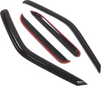 Outside Mount Window Vent Visors Rain Guards Compatible with Toyota 4Runner 1990-1995 | Side Window Wind Deflectors Rain Shields | Smoke Tinted, 4 Pcs Set, DGWV-557