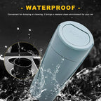 Car Trash Can Bin with Lid, Leakproof Portable Garbage Trash Bin Mini Cup Holder Organizer, Automotive Interior Dustbin Multipurpose Storage Container for Car Home Office (Black Green)