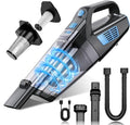 Handheld Vacuum Cordless, 15000PA Strong Suction Hand Held Car Vacuum Cleaner Portable with Multi-Nozzles & Washable Filter, Lightweight Rechargeable Vacuum Cleaner for Home, Car, Office, Pets