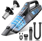 Handheld Vacuum Cordless, 15000PA Strong Suction Hand Held Car Vacuum Cleaner Portable with Multi-Nozzles & Washable Filter, Lightweight Rechargeable Vacuum Cleaner for Home, Car, Office, Pets