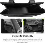 Car Trash Can, Foldable Multi-Pocket Design Auto Hanging Storage Container with Garbage Bags, Multifunctional Mini Oxford Storage Bag Garbage Holder for Cars SUVs Trucks (Black)