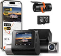 Dash Cam Front and Rear A510,1944P+1080P with STARVIS 2 IMX675 and 64GB Card, Dash Camera for Cars, 4G LTE Support, ADAS, Built-in GPS WiFi, APP Control, HDR, 24H Parking Mode, Loop Recording