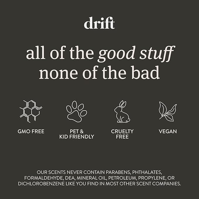 Drift Car Air Freshener - The Original Wood Air Freshener - Car Odor Eliminator - Long Lasting Scent - Auto Accessories - Metal Clip - Essential Oils - Frosted Spruce Scent Starter Kit
