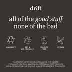 Drift Car Air Freshener - The Original Wood Air Freshener - Car Odor Eliminator - Long Lasting Scent - Auto Accessories - Metal Clip - Essential Oils - Frosted Spruce Scent Starter Kit