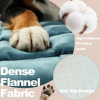 Dog Car Seat Cover for Back Seat, Blue Flannel Pet Bed Mat, Non-Slip Waterproof Bottom, Washable Dog Bed & Seat Protector for Cars SUVs Trucks, Fits Backseat Extenders, 59.1 x 23 Inches