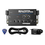 The EPICENTER Micro Bass Restoration Processor & Line Output Converter, Compact Car Audio Bass Booster Enhancer, Line Level & Speaker Level Inputs, Includes Dash Mount Remote Control Knob