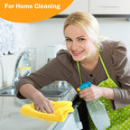 16 Pcs Car Microfiber Towels Buffing Drying Wash Cleaning Cloths Plush Large Towels Thick Care Polishing Detailing Waxing Scratch Proof Towel, 15.75 x 15.75 Inch (Yellow)