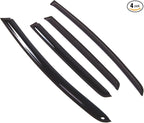 Outside Mount Window Vent Visors Rain Guards Compatible with Honda Fit 2015-2016 | Side Window Wind Deflectors Rain Shields | Smoke Tinted, 4 Pcs Set, DGWV-799
