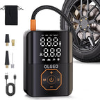 Portable 160PSI Cordless Tire Pump with Digital Gauge, Auto Stop & LED | Cordless Portable Tire Inflator 160PSI for Car Motorcycle Bike Ball