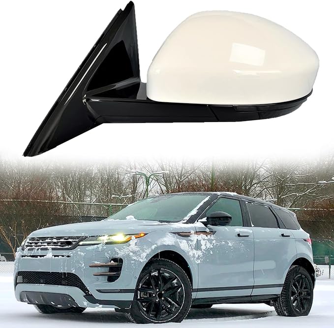 Driver Side Mirror Compatible with 2019-2025 Land Rover Range Rover Evoque L551 Rear View Mirror Side Door Mirrors Rearview Mirrors Power Folding, Heated Glass, Turn Light, Puddle Light, Blind Spot