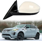 Driver Side Mirror Compatible with 2019-2025 Land Rover Range Rover Evoque L551 Rear View Mirror Side Door Mirrors Rearview Mirrors Power Folding, Heated Glass, Turn Light, Puddle Light, Blind Spot