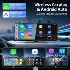 11.5" Largest Wireless Carplay Screen for Car, Portable Apple Carplay & Android Auto Touch Screen,1080p Backup Camera/Mirror Link/Voice Control/GPS/Bluetooth,for All Vehicles