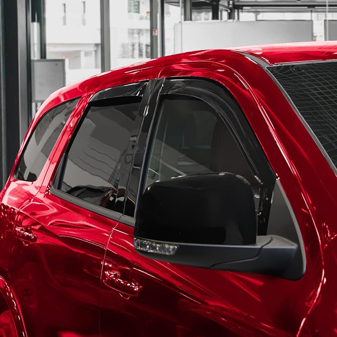 Voron Glass in-Channel Extra Durable Rain Guards for Dodge Durango 2011-2026, Window Deflectors, Vent Window Visors, 4 Pieces - 200486