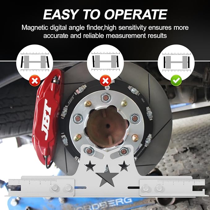 COOLWOLF Wheel Alignment Tool Plates,2-Pack,Toe Alignment Tool,3 in 1,Wheel Alignment Tool Kit for Toe Angle and Camber Angle,DIY,Alignment Tool Plates for Car,Truck,SUV,ATVs（Adjustable）
