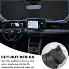 Sunshade for Volkswagen VW Tiguan 2018-2023 2024 2025 Sun Shade Windshield Cover, Foldable Front Window Shield Fit Tiguan SUV Sun Visor Blocks UV Rays Car Accessories