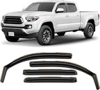 in-Channel Incredibly Durable Rain Guards for Toyota Tacoma 2016-2023 Double Cab, Truck Accessories, Vent Window Visors, Vent Deflector, Original Window Deflectors, 4 pcs - 616173