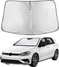 Windshield Sunshade Compatible for Volkswagen VW Golf MK7 2013-2016 2017 2018, Sun Visor for Front Windshield & Window Sun Shade Cover, UV Heat Blocker & Protector, Car Accessories
