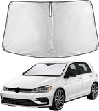 Windshield Sunshade Compatible for Volkswagen VW Golf MK7 2013-2016 2017 2018, Sun Visor for Front Windshield & Window Sun Shade Cover, UV Heat Blocker & Protector, Car Accessories