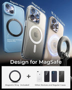 2026 Upgraded for MagSafe Vacuum Car Phone Mount, 2800gf Strong Magnetic Phone Holders for Your Car, 360° Adjustable 98LBS Suction Cup Car Mount, Car & Truck Accessory for iPhone 12–17 Pro Max