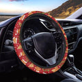Christmas Day Print Car Steering Wheel Covers Universal Fit 14-15 inch Sweat Absorption Anti-Slip Steering Wheel Protector Cover Stretch-on Automotive Car SUV
