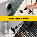 6Pack Drill Brush Power Scrubber Cleaning Brush Extended Long Attachment Set All Purpose Drill Scrub Brushes Kit for Grout, Floor, Tub, Shower, Tile, Bathroom and Kitchen Surface White | 5 head sizes, white nylon fibers, power scrubber attachme...