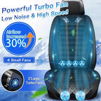 Cooling Car Seat Cover Front Seat,Ventilated Car Seat Cooling Pad with 30-Air-Outlets,Cooling Car Seat Cushion with 3-Speed Modes,Seat Coolers Universal Fit for 12V Car SUV (Blue)