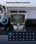 8Core 6+128G Car Stereo for Chevrolet Chevy Camaro 2008-2015 Wireless Carplay Android Auto,9“ IPS Touchscreen Android Car Radio,GPS,5GWiFi,32EQ DSP,Bluetooth5.0,SWC,Backup Camera