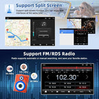 Android 14 Car Stereo for Chevrolet Express 1500 2500 2003-2006 with Wireless CarPlay Android Auto, 7" Touchscreen Double Din Car Radio Support Bluetooth GPS WiFi SWC FM SWC Mirror Link Backup Camera