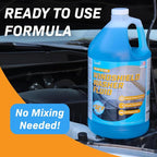 Windshield Washer Fluid, Ready to Use, +32°F Formula for Streak-Free Automotive Glass, Bug Splatter & Road Grime | Made in USA | 128 fl oz each (4 Gallons)