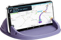 Car Phone Holder, Car Phone Mount Silicone Car Pad Mat for Various Dashboards, Slip Free Desk Phone Stand Compatible with iPhone, Samsung, Android Smartphones, GPS Devices More (Purple)