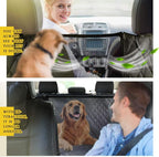 X-Large Dog Car Hammock, 100% Waterproof with Mesh Window, Scratch Prevent Anti-Slip Car Seat Covers for Back Seat