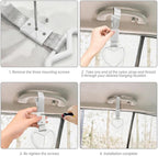 2 Pcs Heart Shaped Car Handle Strap – JD M Drift Charm Rear Bumper Warning Ring Decor for Car Interior Exterior, Subway Bus Handle Accessory, Cute Heart Car Decor Gift for Drivers (White-Silver)