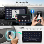 Car Stereo Radio Upgrade for Chevy Silverado 2007-2013 Tahoe GMC Sierra Yukon Replacement Android 15 Head Unit with 10 Inch Touch Screen CarPlay Android Auto Backup Camera(2+64G)