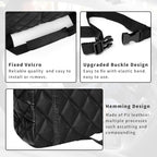 Car Handbag Holder Between Seat Durable Leather Seat Back Organizer Pet & Kids Driver Storage Netting Pouch Driver Storage Netting Pouch (Upgraded Black B)