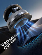 【Newest Vacuum Magnetic Phone Holder for Car Phone Holder Mount【Movable Vacuum Suction】 Magsafe Car Mount Cell Phone Holders for Your Car Accessories for Women Men for iPhone 17 16 -Black
