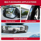 Long Blind Spot Mirror, Strip HD Glass Frameless Convex Rear View Mirrors Exterior Accessories with Wide Angle Adjustable Stick for Car SUV and Trucks, Pack of 2