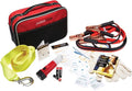 Travel Pro Emergency Roadside Kit - Compact Car Safety Set with Jumper Cables, Tow Strap, Flashlight, Gloves, First Aid Kit & 1-Year Free Roadside Assistance